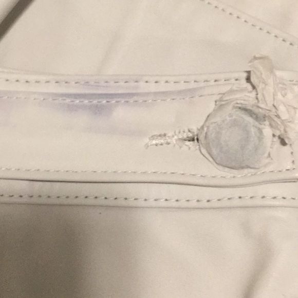 RTA Dash Leather Shorts In Cream - Picture 13 of 15